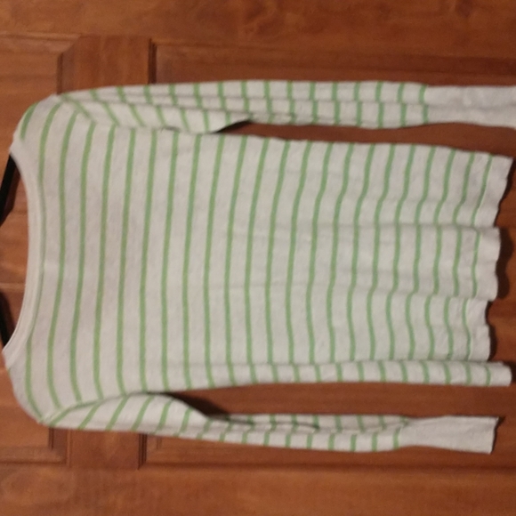 Aeropostale woman's size SP v-neck knitted striped oversized high-low sweater - Picture 11 of 11